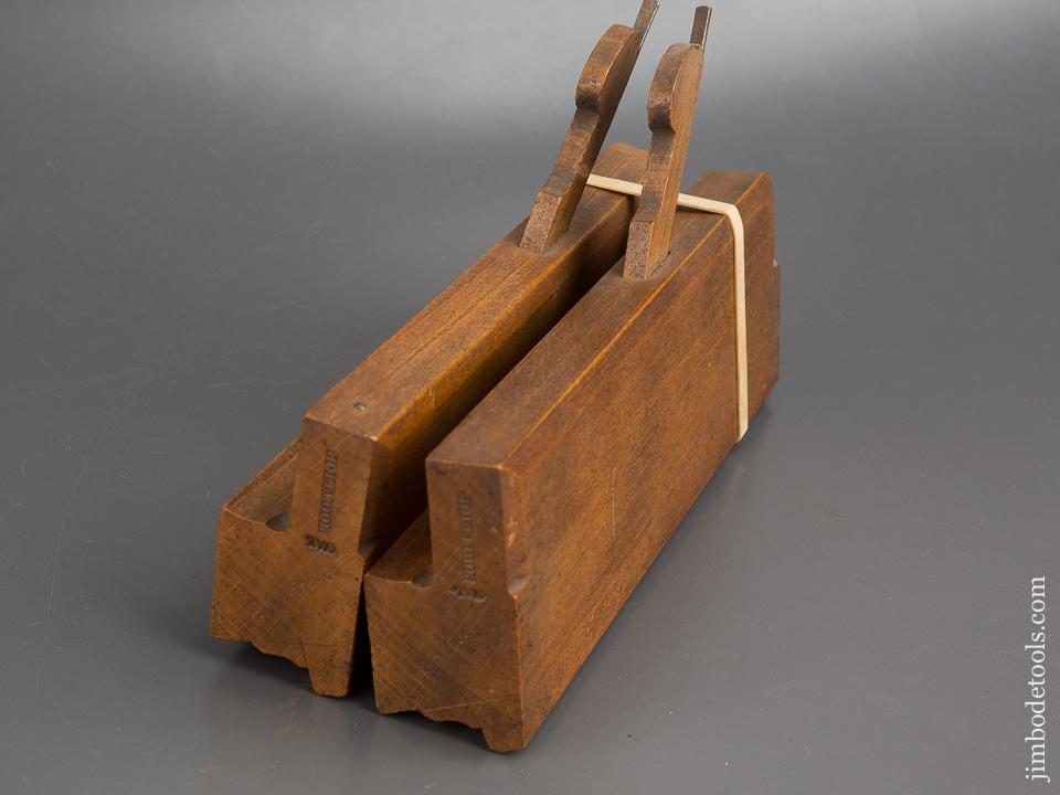 1st and 2nd Cut Sash Plane Set by HOLBROOK Bristol circa 1799-1838 NEAR MINT - 83949