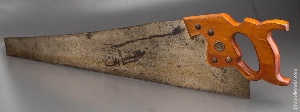 FINE 11 point 26 inch Crosscut DISSTON D8 Hand Saw - 83989