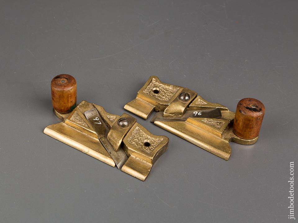 No. 96 & 97 Brass Side Rabbet Planes - 83993