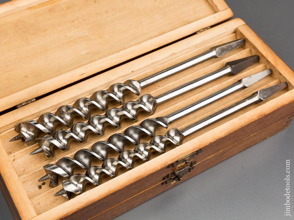 Complete Set of 13 RUSSELL JENNINGS Auger Bits in Original 3 Tiered Box - 84003