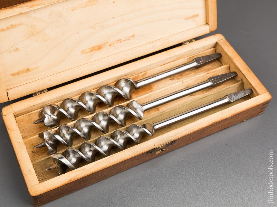 Complete Set of 13 RUSSELL JENNINGS Auger Bits in Original 3 Tiered Box - 84003