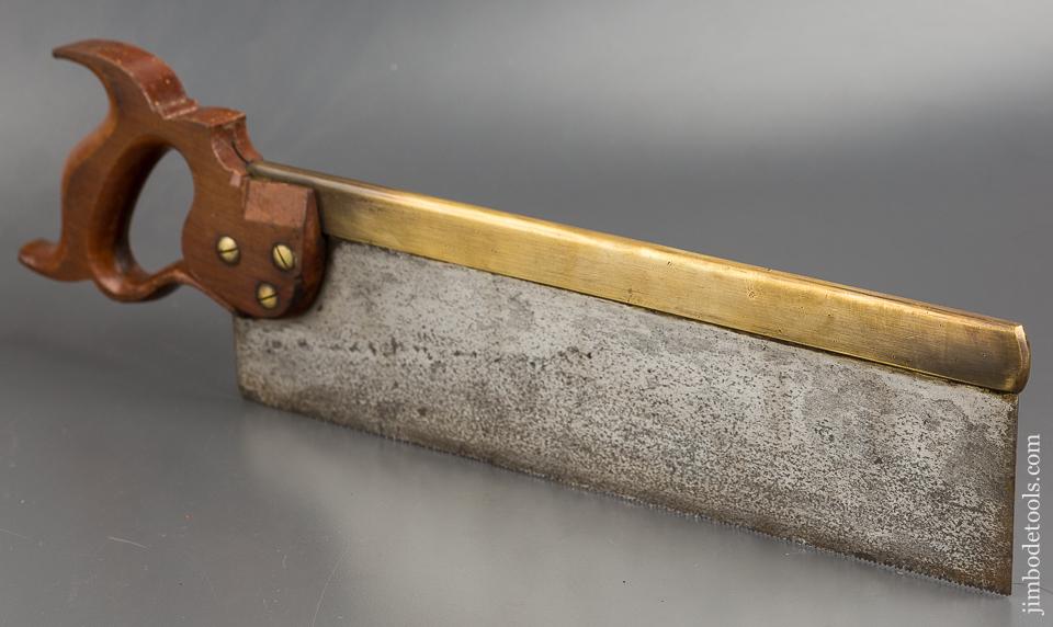 14 point 14 inch Crosscut C.E. JENNINGS Brass Back Carcass Saw - 84039