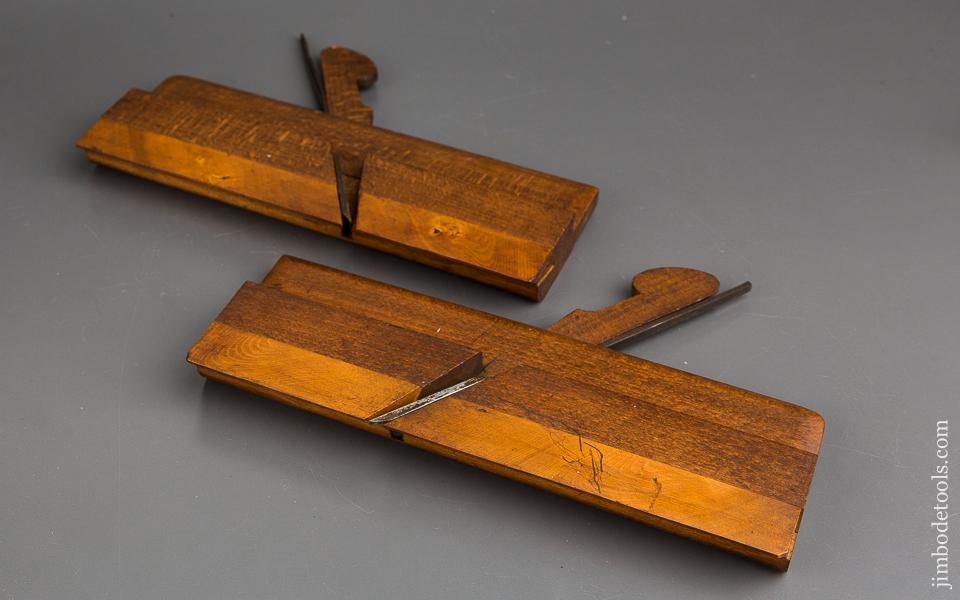 Pair of W. WATKINS BRADFORD Snipe Bill Moulding Planes circa 1845-75 EXTRA FINE - 84051