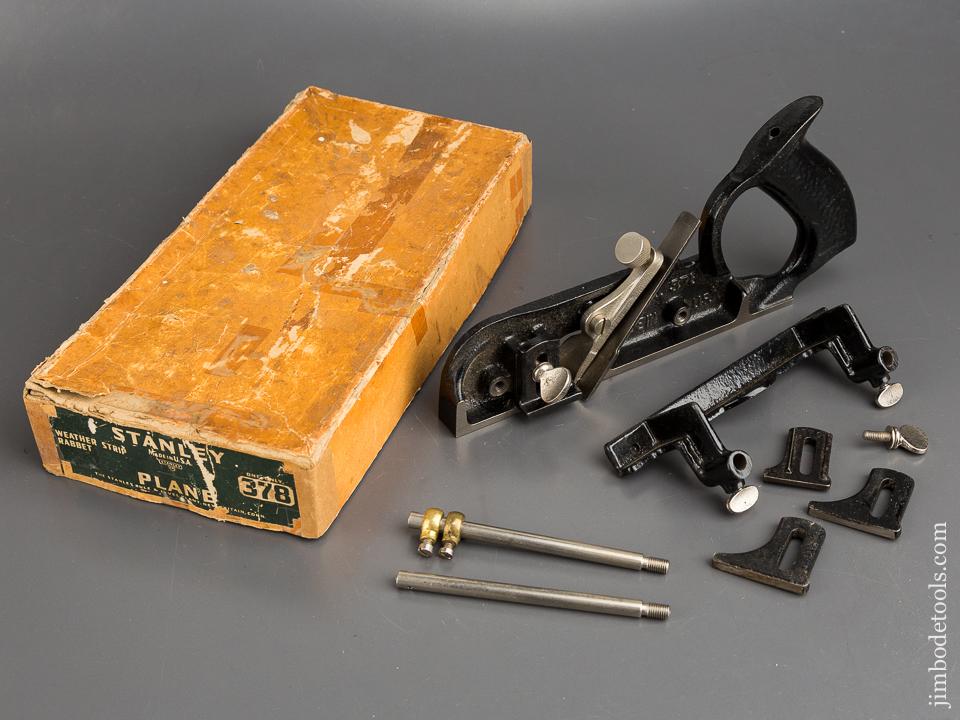 STANLEY No. 37B Weather Strip Rabbet Plane MINT in Original Box - 84058