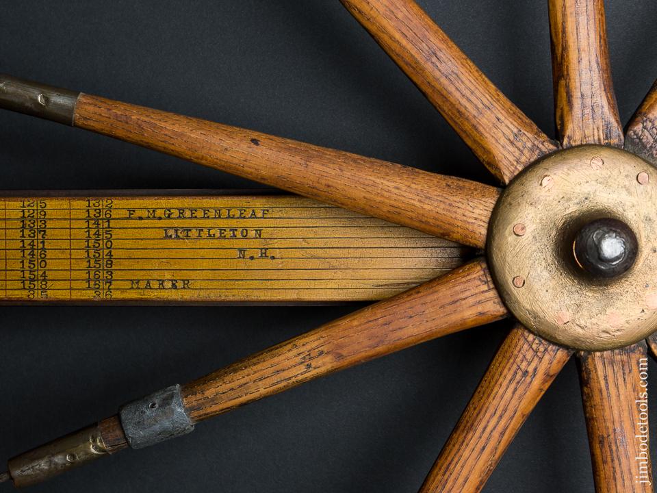 Exceptionally Fine! F.M. GREENLEAF Log Caliper with Grover Wheel - 84096