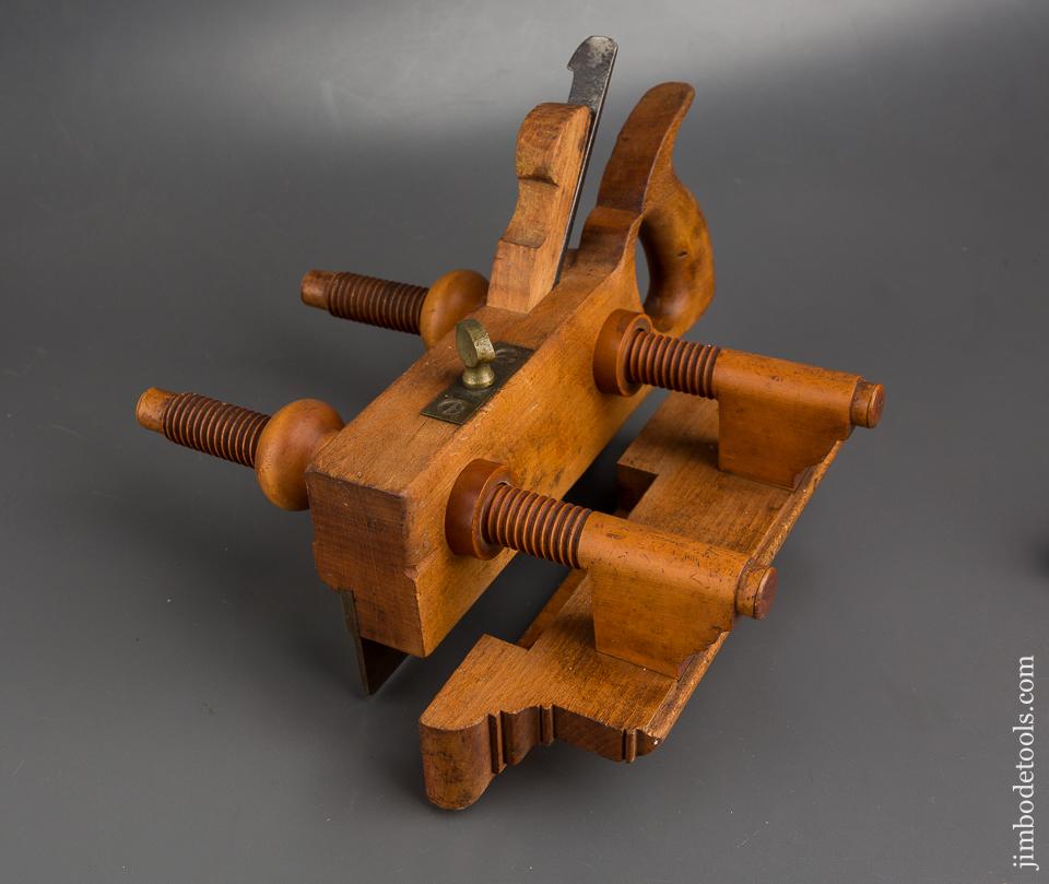 Good HALL & CASE Beech & Boxwood Plow Plane circa 1847-52 Columbus OH - 84099