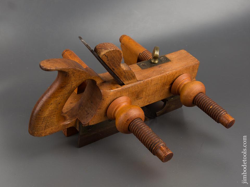 Good HALL & CASE Beech & Boxwood Plow Plane circa 1847-52 Columbus OH - 84099