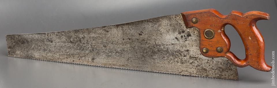 Sharp! 10 point 22 inch Crosscut DISSTON D8 Panel Saw - 84111