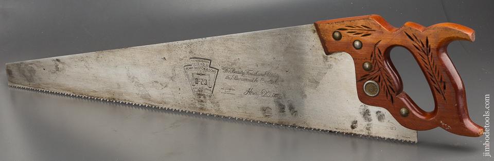 5 1/2 point 26 inch Rip DISSTON D23 Hand Saw - 84113