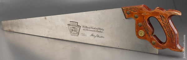 11 point 26 inch Crosscut DISSTON D23 Hand Saw with New Blade - 84114