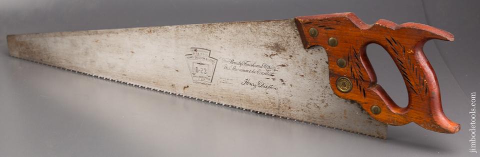 5 1/2 point 26 inch Rip DISSTON D-23 Hand Saw - 84115