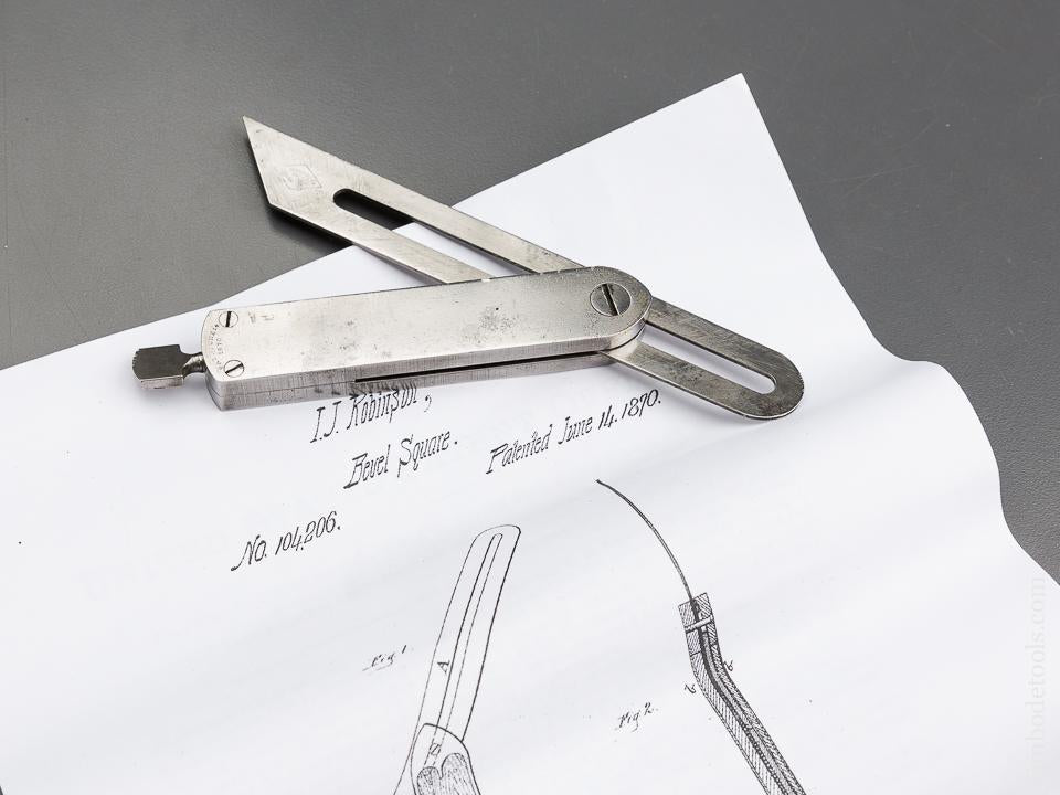 FINE Six inch ST. JOHNSBURY Bevel Gauge - 84141