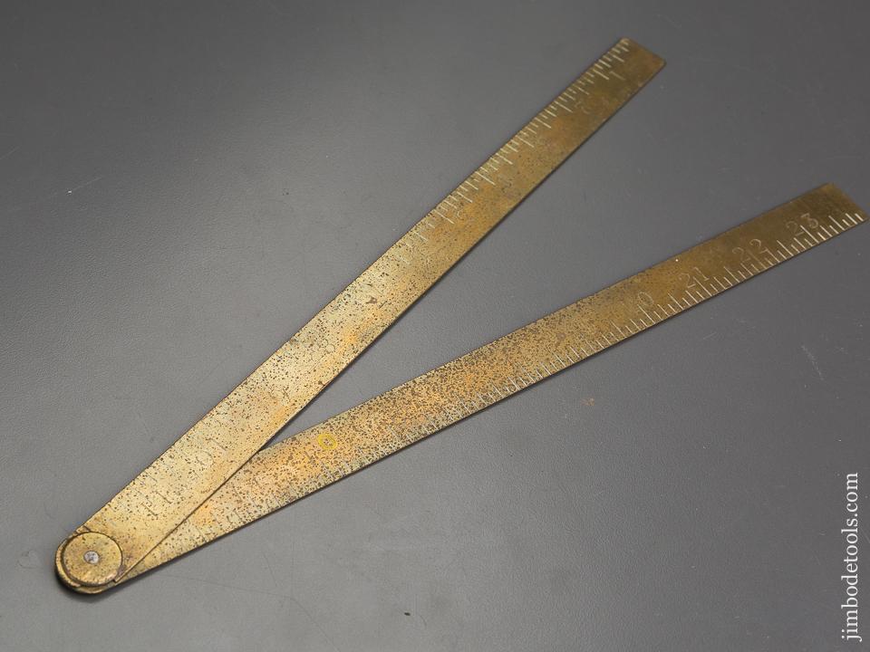 24 inch Brass RABONE No. 1494 Folding Blacksmith's Rule - 84142