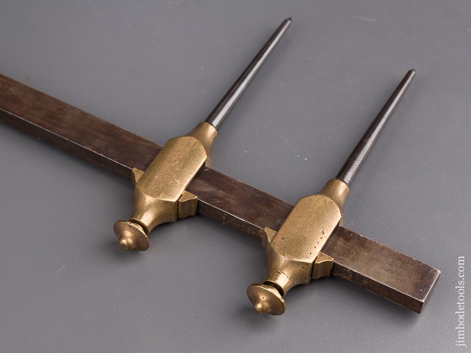 Great 6 1/2 inch Brass and Steel Trammel Points - 85146
