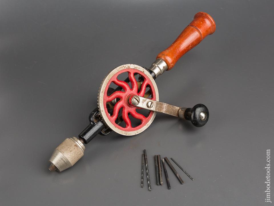 MILLERS FALLS No. 2-01 Single Speed Egg Beater Hand Drill with Seven Bits - 84162