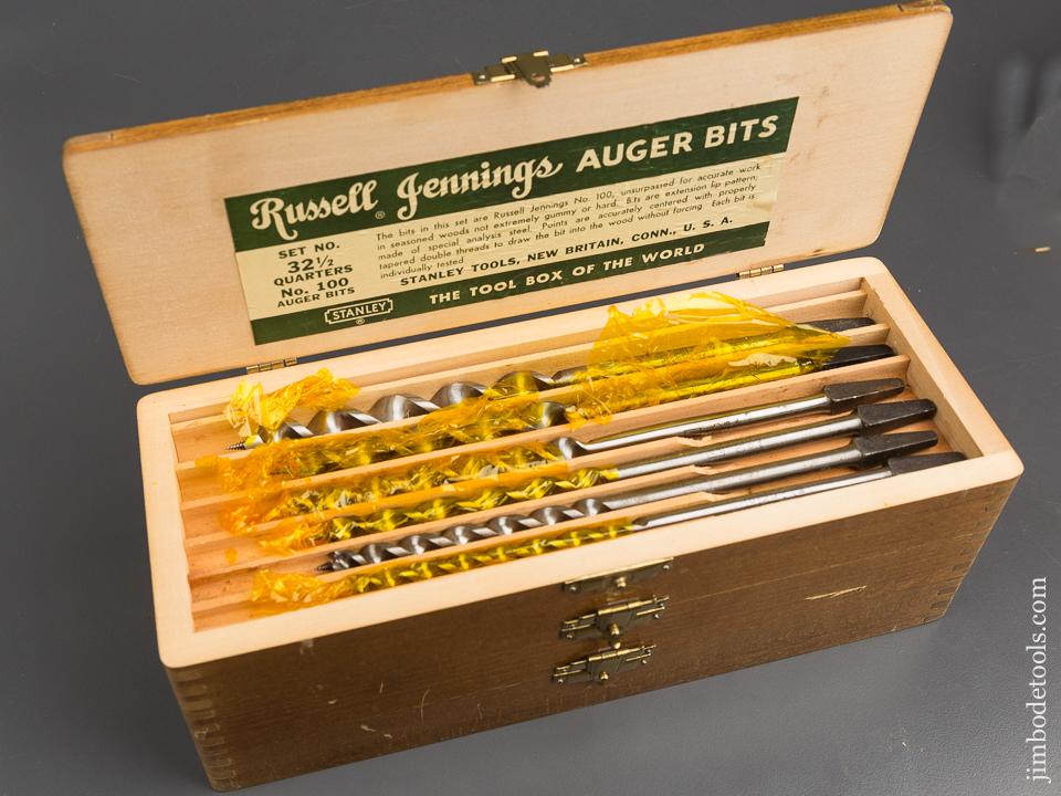 MINTY! Complete Set of 13 RUSSELL JENNINGS Auger Bits in Original 3 Tiered Box - 84177