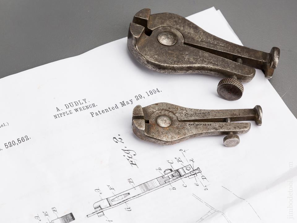 Two DUDLY Patent May 29, 1894 Spoke Wrench - 84189
