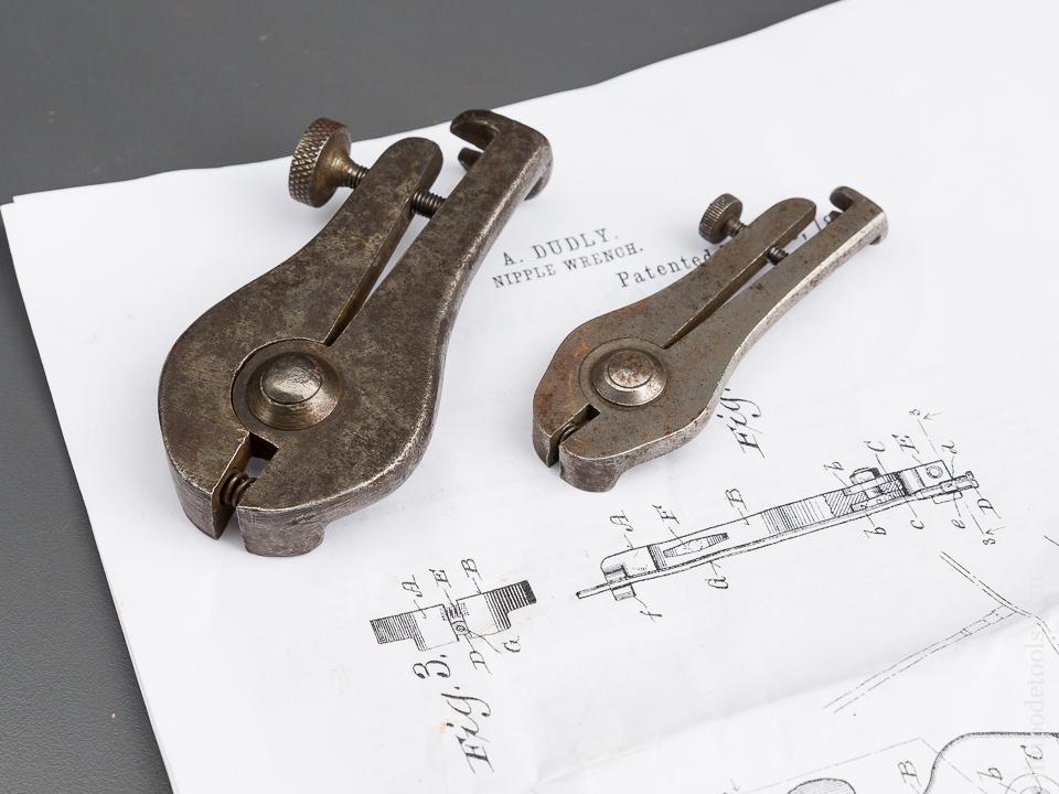 Two DUDLY Patent May 29, 1894 Spoke Wrench - 84189