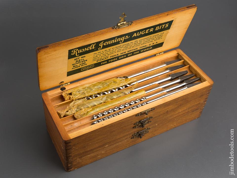 Complete Set of 13 RUSSELL JENNINGS Auger Bits in Original 3 Tiered Box - 84190