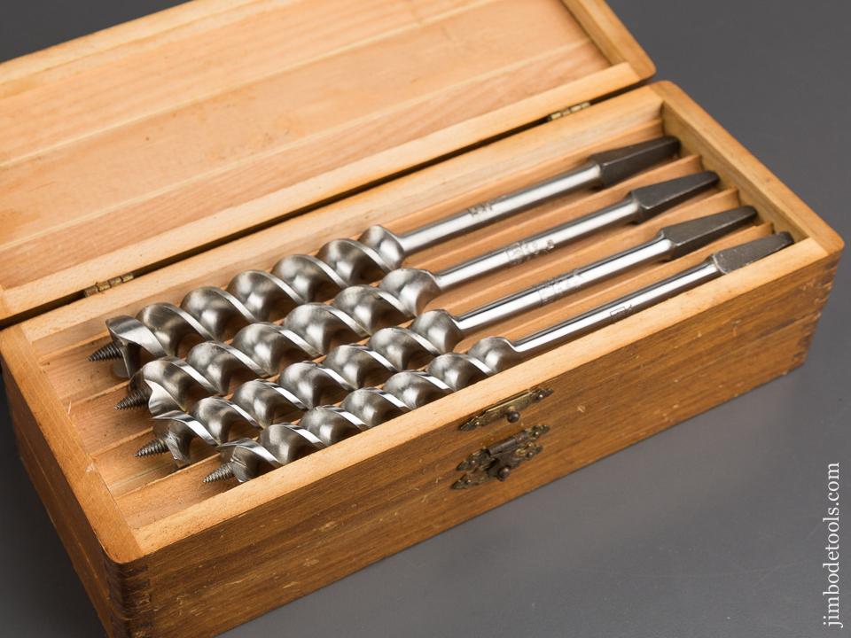 Complete Set of 13 RUSSELL JENNINGS Auger Bits in Original 3 Tiered Box - 84190