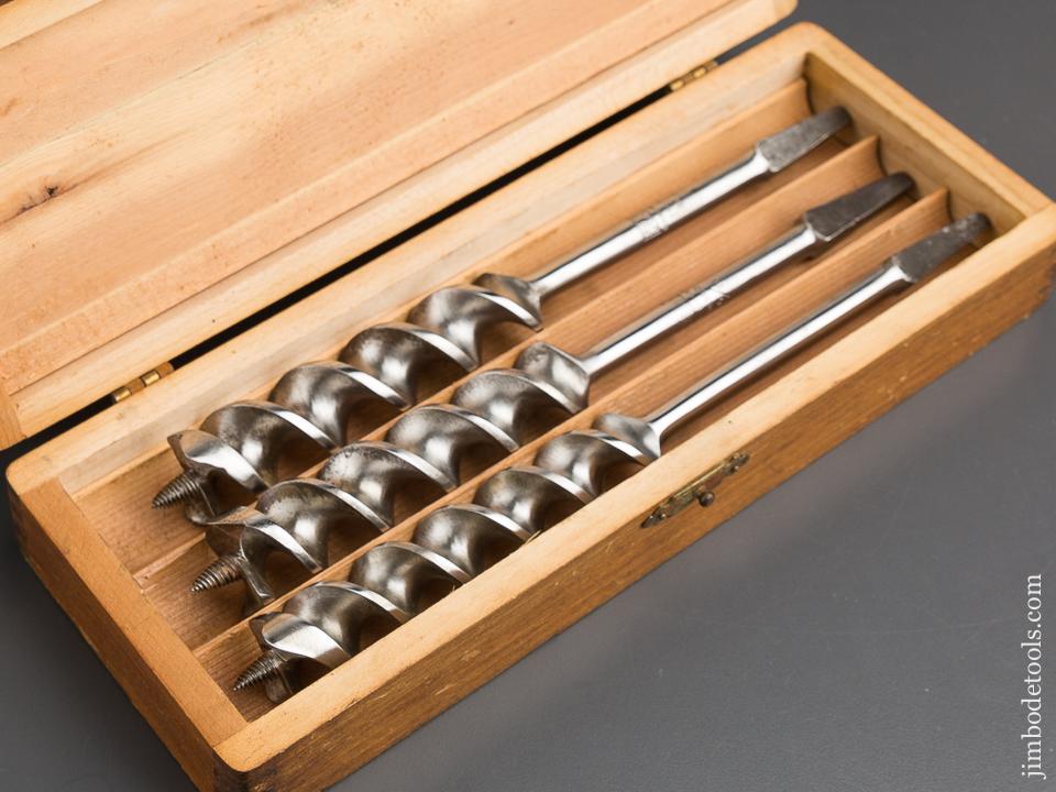 Complete Set of 13 RUSSELL JENNINGS Auger Bits in Original 3 Tiered Box - 84190