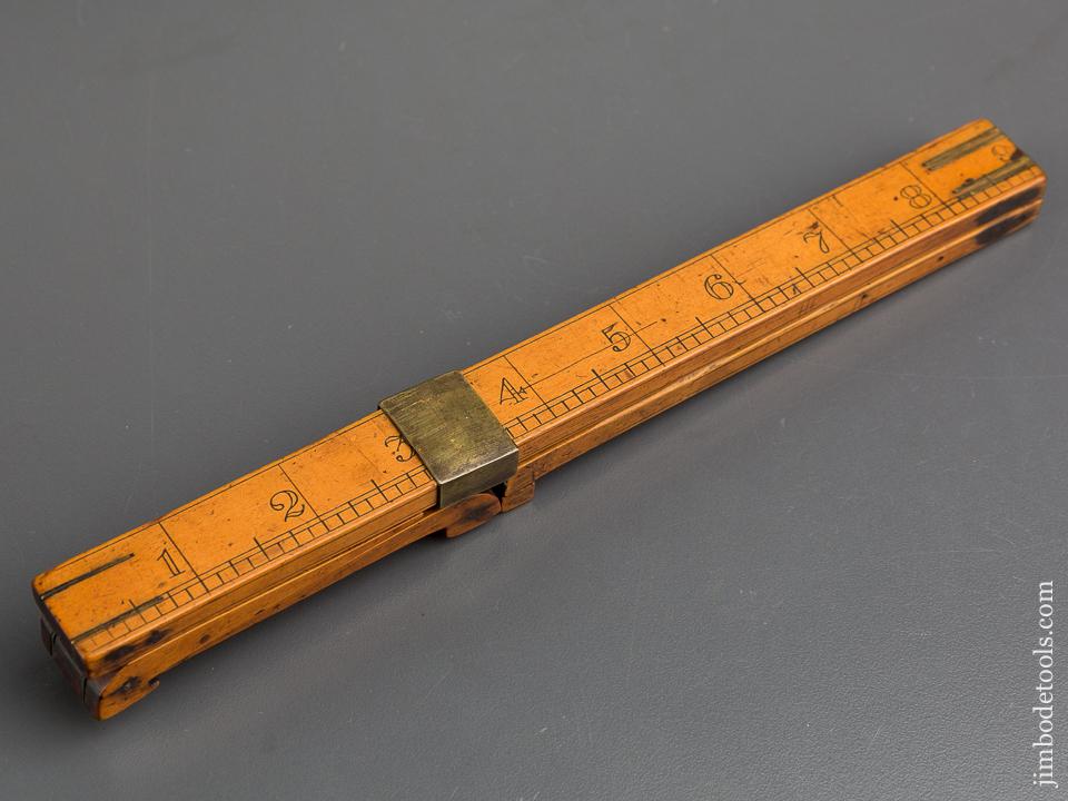 Boxwood & Brass John HIGGISON BIRMINGHAM Folding Foot Rule - 84195