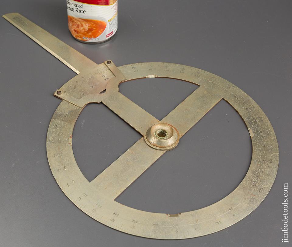 17 inch DIETZGEN German Silver Protractor - 84199