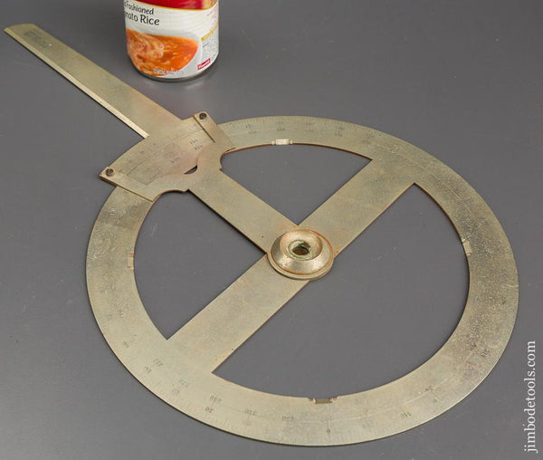 17 inch DIETZGEN German Silver Protractor - 84199