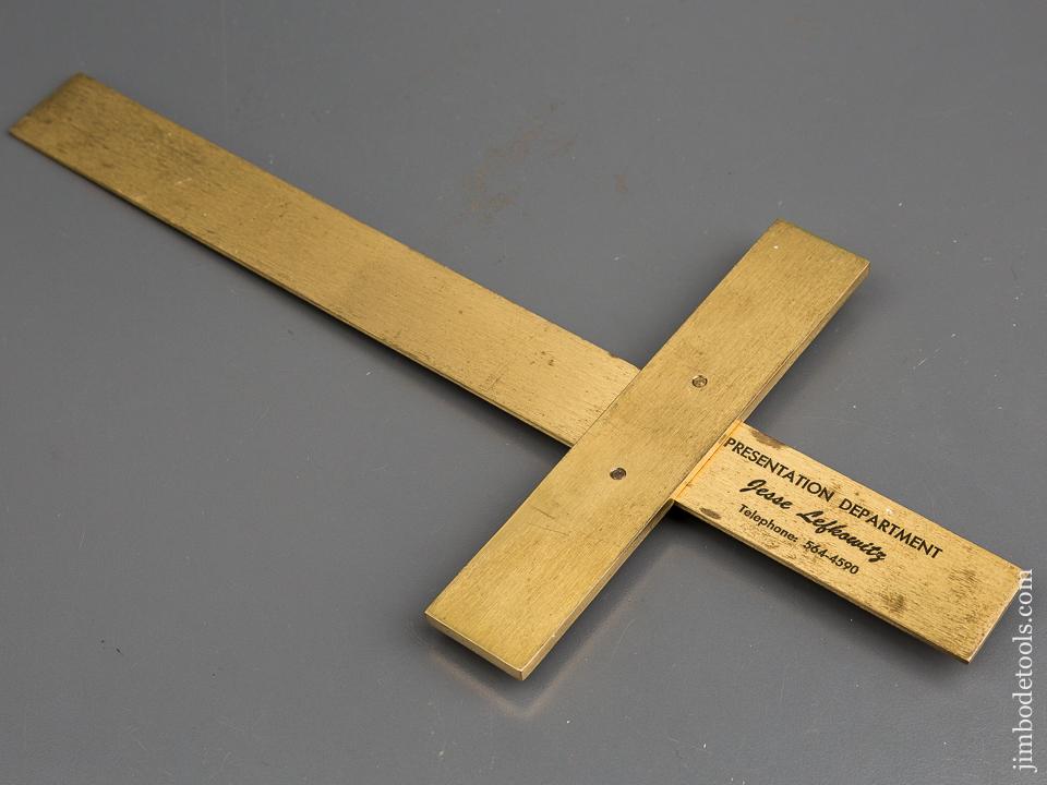 Twelve inch Heavy Brass Depth Square - 84201