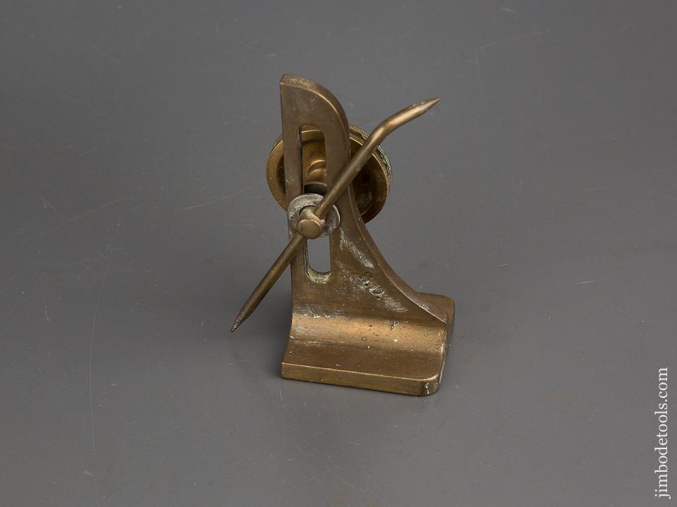 4 3/4 inch Tall Solid Brass Surface Gauge - 84213