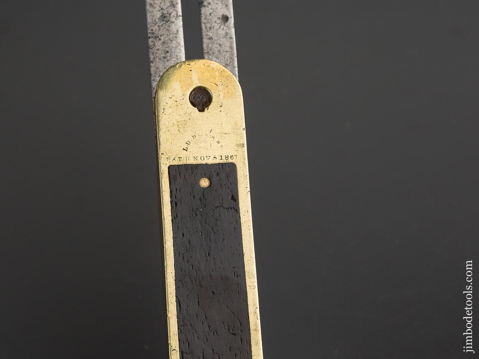 Extra Fine! 8 inch HOWARD Patent Rosewood & Brass STAR TOOL CO Bevel/Level - 84223U