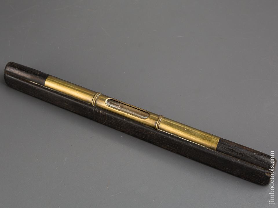 Rare! MATHIESON No. 18C Ebony & Brass Eclipse Level - 84247