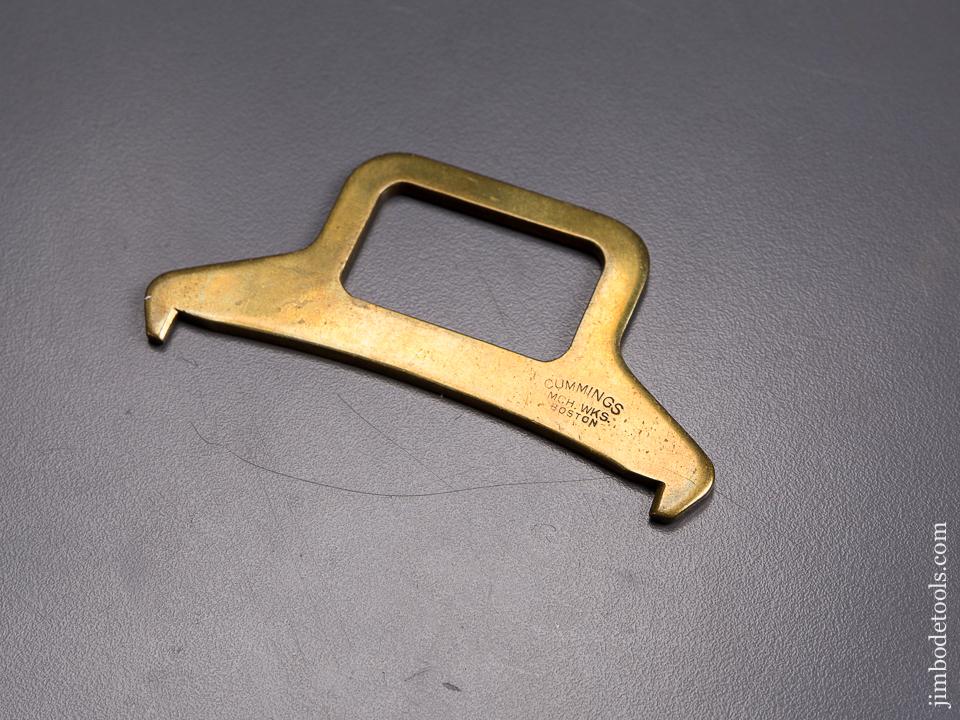 3 3/16 inch CUMMINGS Solid Brass Mass. Lobster Gauge - 84249