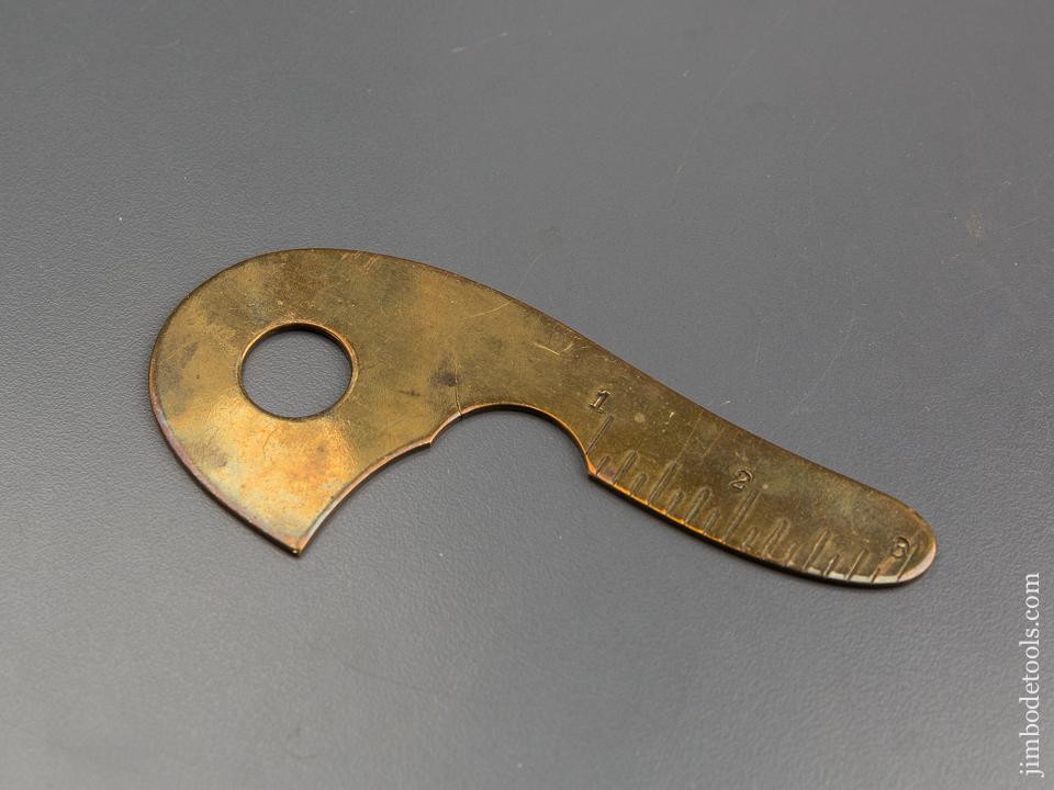 Very Rare! SNELL & ATHERTON Patented February 3, 1904 Solid Brass Rule - 84251