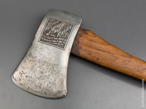 Very Crisp! KELLY BLACK RAVEN Felling Axe with Excellent Handle - 84252