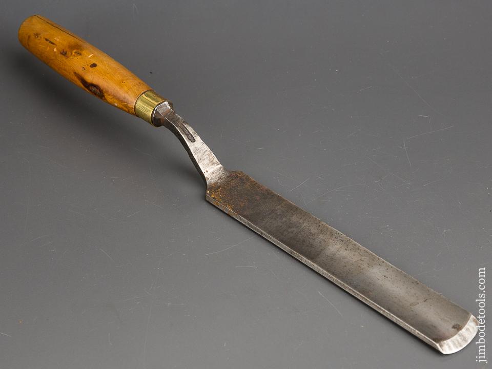 1 1/4 x 15 inch MARPLES Boxwood Handled Crank Neck Gouge - 84254R