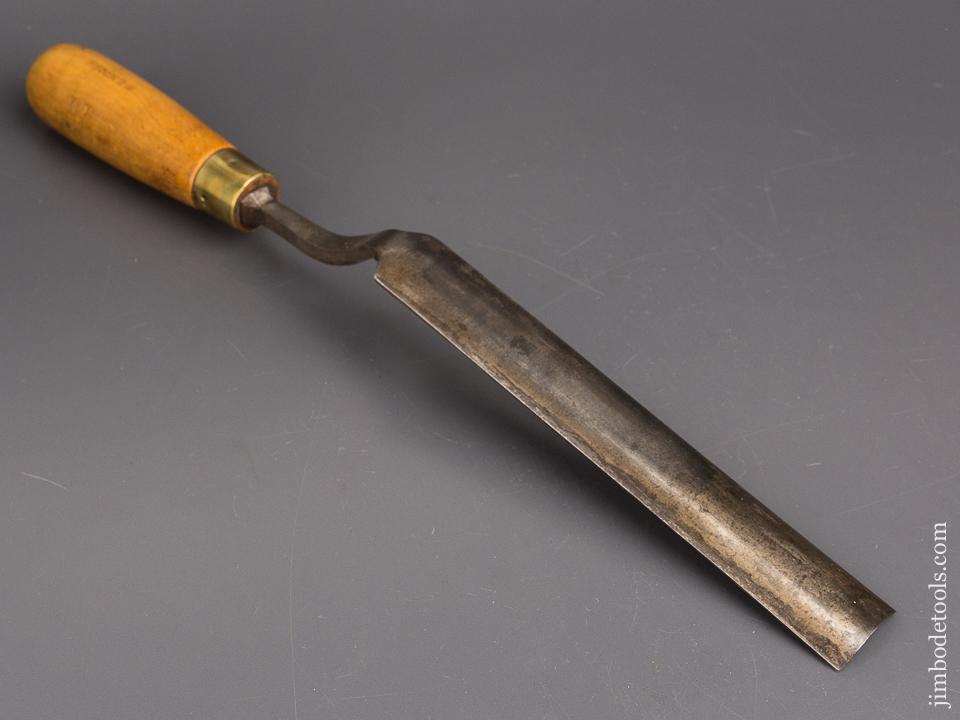 1 1/8 x 15 inch MARPLES Boxwood Handled Crank Neck Gouge - 84257R