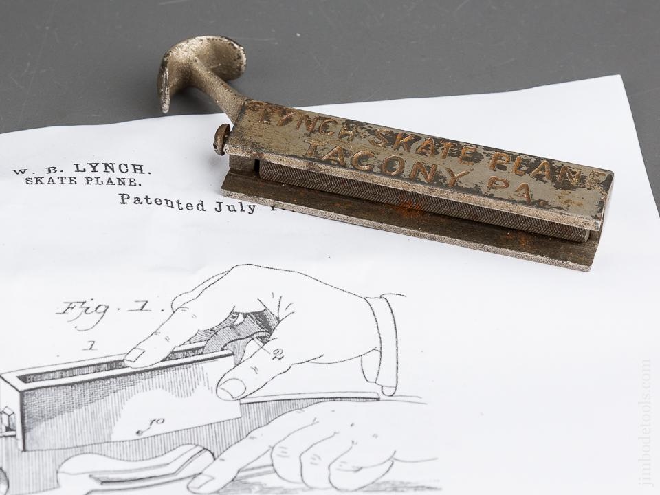 Fine LYNCH Patent July 17, 1894 Skate Plane - 84264R