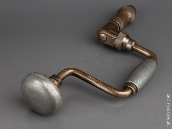 Rare STANLEY No. 929 Bit Brace with Aluminum Handles - 84277R