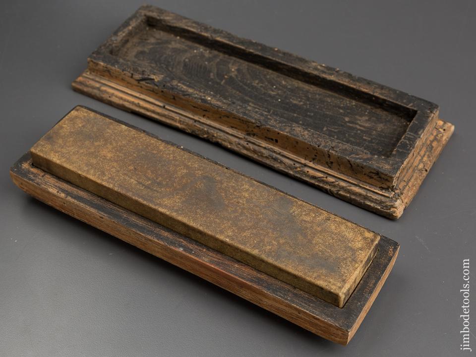 8 3/4 x 1 7/8 inch Sharpening Stone in Wooden Box - 84282R