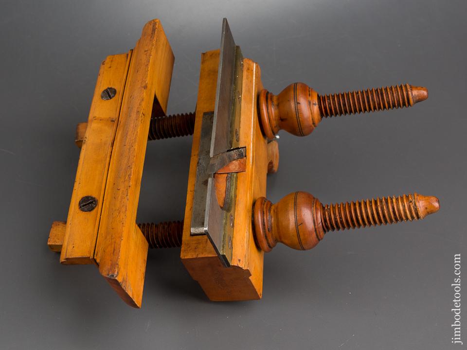 Good User Boxwood Plow Plane by E.F. SEYBOLD Cincinnati OHIO circa 1836-52 - 84301