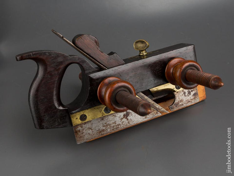 D.R. BARTON ROCHESTER N.Y. Rosewood & Boxwood Plow Plane circa 183274