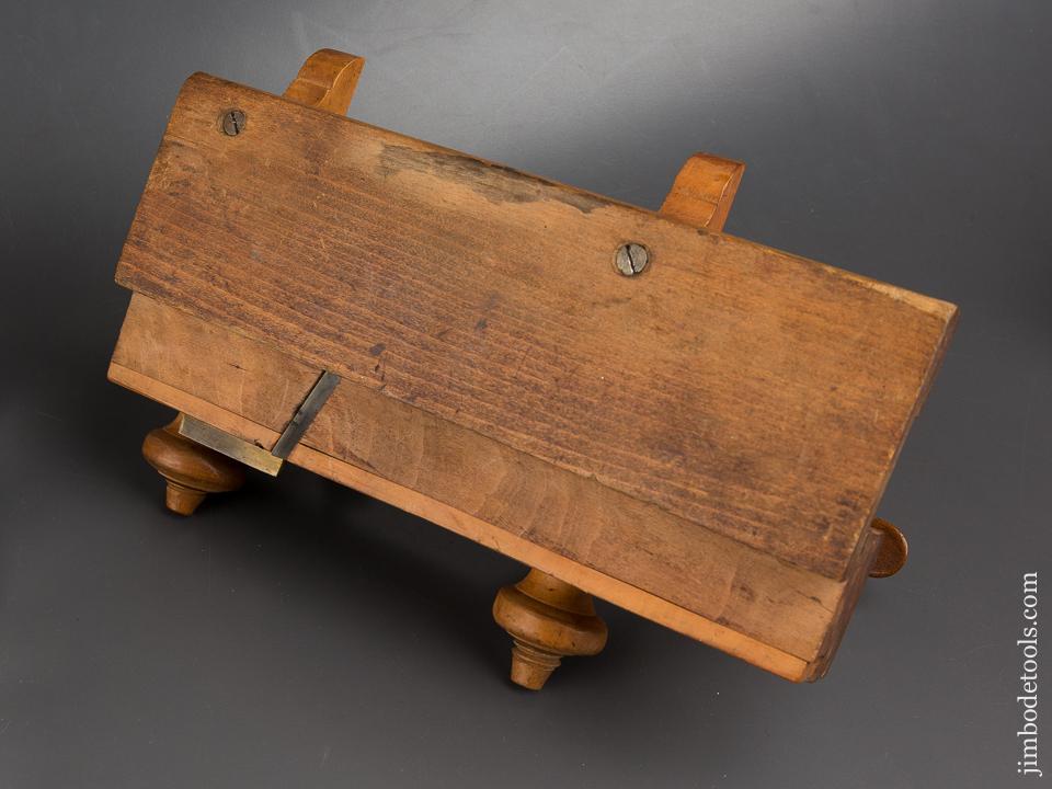 Rare! H. WELLS Screw Arm Moving Filletster Plane circa 1847-60 Massachusetts — 84306