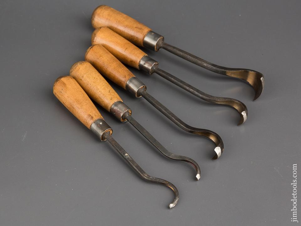 Set of Five NEW OLD STOCK Spoon Gouges - 84315