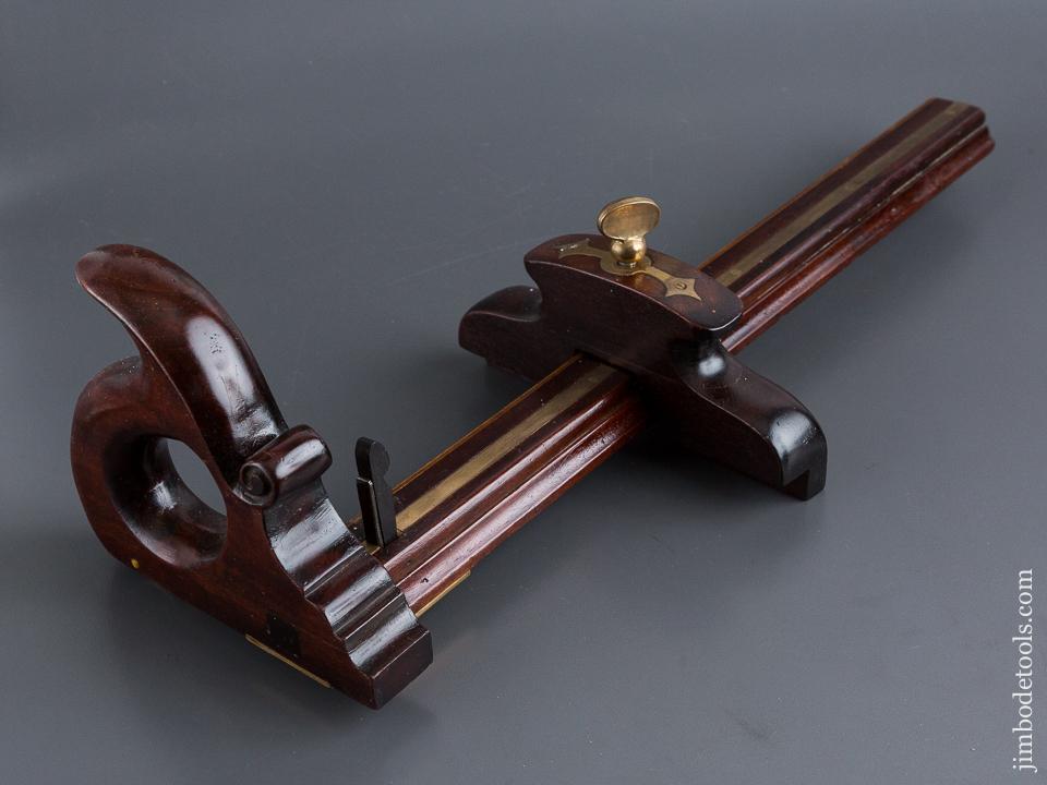 Museum Quality Mahogany and Boxwood Panel Slitting Gauge - 84320U