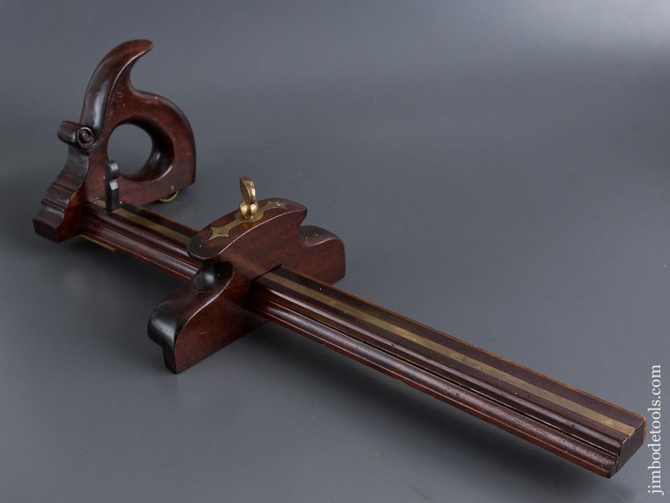 Museum Quality Mahogany and Boxwood Panel Slitting Gauge - 84320U