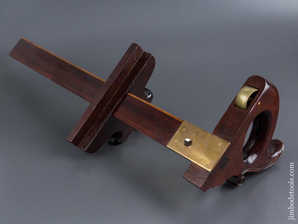Museum Quality Mahogany and Boxwood Panel Slitting Gauge - 84320U