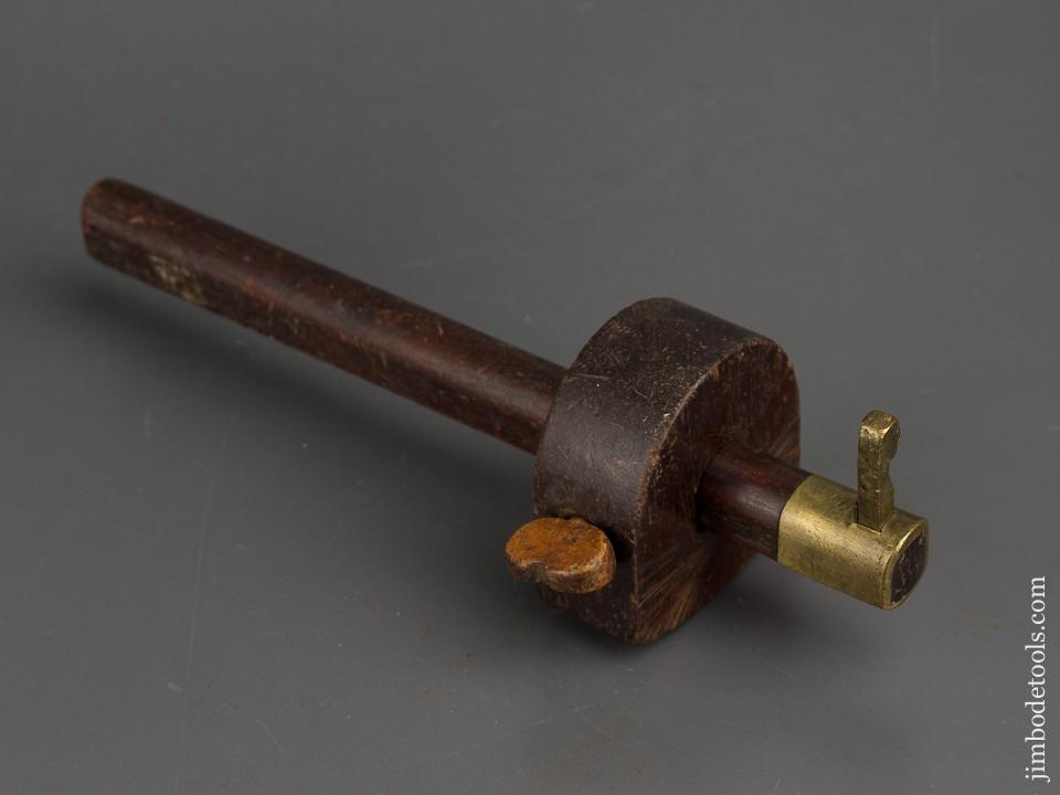 Nine inch Mahogany & Brass Slitting Gauge - 84362