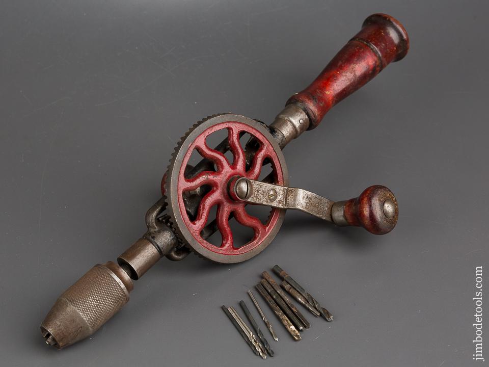 MILLERS FALLS No. 2 Egg Beater Hand Drill with Ten Bits! - 84390