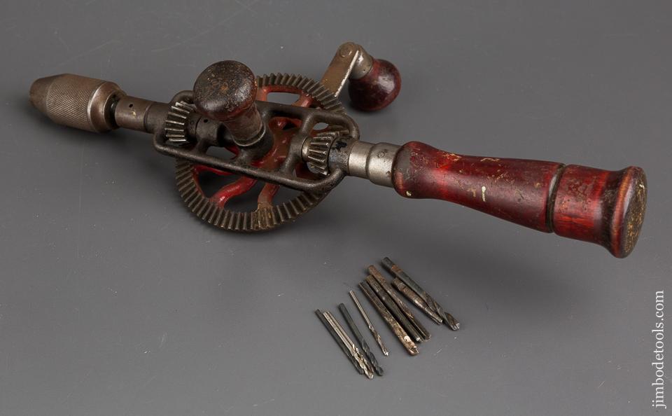 MILLERS FALLS No. 2 Egg Beater Hand Drill with Ten Bits! - 84390